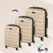 Afbeelding in Gallery-weergave laden, Yolo-deals - 3- Delige kofferset - met afneembare wielen - 360° draaibaar - geinteregreerd slot - Napoli - Diverse kleuren