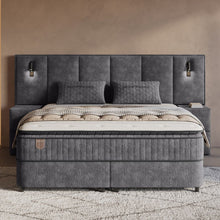 Afbeelding in Gallery-weergave laden, Yolo-deals - Boxspring met opbergruimte - Cresta XL - Antraciet - 160/180 x 200cm