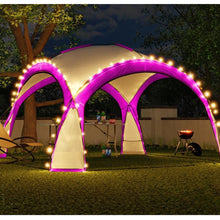 Afbeelding in Gallery-weergave laden, Yolo-deals - Partytent met LED verlichting - Solar - 360 of 460 cm - UV bestendig - Incl opbergtas - Antraciet