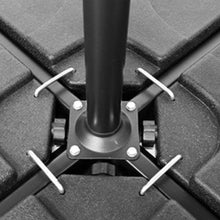 Afbeelding in Gallery-weergave laden, Yolo-deals - Parasolvoet tegels - 4 stuks - 50 x 50 x 8 cm - vulbaar met zand of water