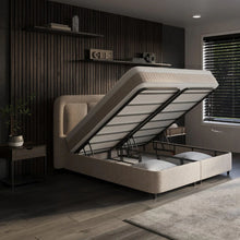 Afbeelding in Gallery-weergave laden, Yolo-deals - Boxspring met opbergruimte - Velar - Beige - 140/160/180 x 200cm