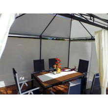 Afbeelding in Gallery-weergave laden, Yolo-deals - Tuin Prieel DeLuxe met LED verlichting - Solar - 3x4M - UV bestendig - Incl zijwanden - Diverse kleuren