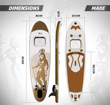 Afbeelding in Gallery-weergave laden, SUP Board Gold RA  320cm Opblaasbaarmet kajakzitting, peddel, rugzak, vin, reparatieset, pomp, camerahouder, licht, kleurkeuze, stand-up paddleboard, surfboard
