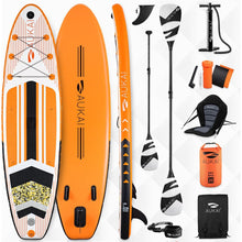 Afbeelding in Gallery-weergave laden, Yolo-deals - Supboard Pro - 320 cm - Incl kayak paddle en zitje - Geschikt tot 200KG - Diverse kleuren
