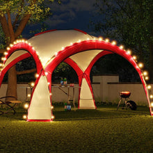 Afbeelding in Gallery-weergave laden, Yolo-deals - Partytent met LED verlichting - Solar - 360 of 460 cm - UV bestendig - Incl opbergtas - Antraciet
