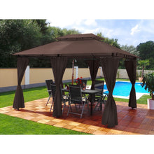 Afbeelding in Gallery-weergave laden, Yolo-deals - Tuin Prieel DeLuxe met LED verlichting - Solar - 3x4M - UV bestendig - Incl zijwanden - Diverse kleuren
