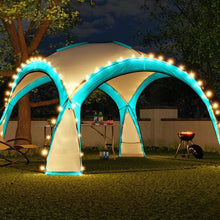 Afbeelding in Gallery-weergave laden, Yolo-deals - Partytent met LED verlichting - Solar - 360 of 460 cm - UV bestendig - Incl opbergtas - Antraciet
