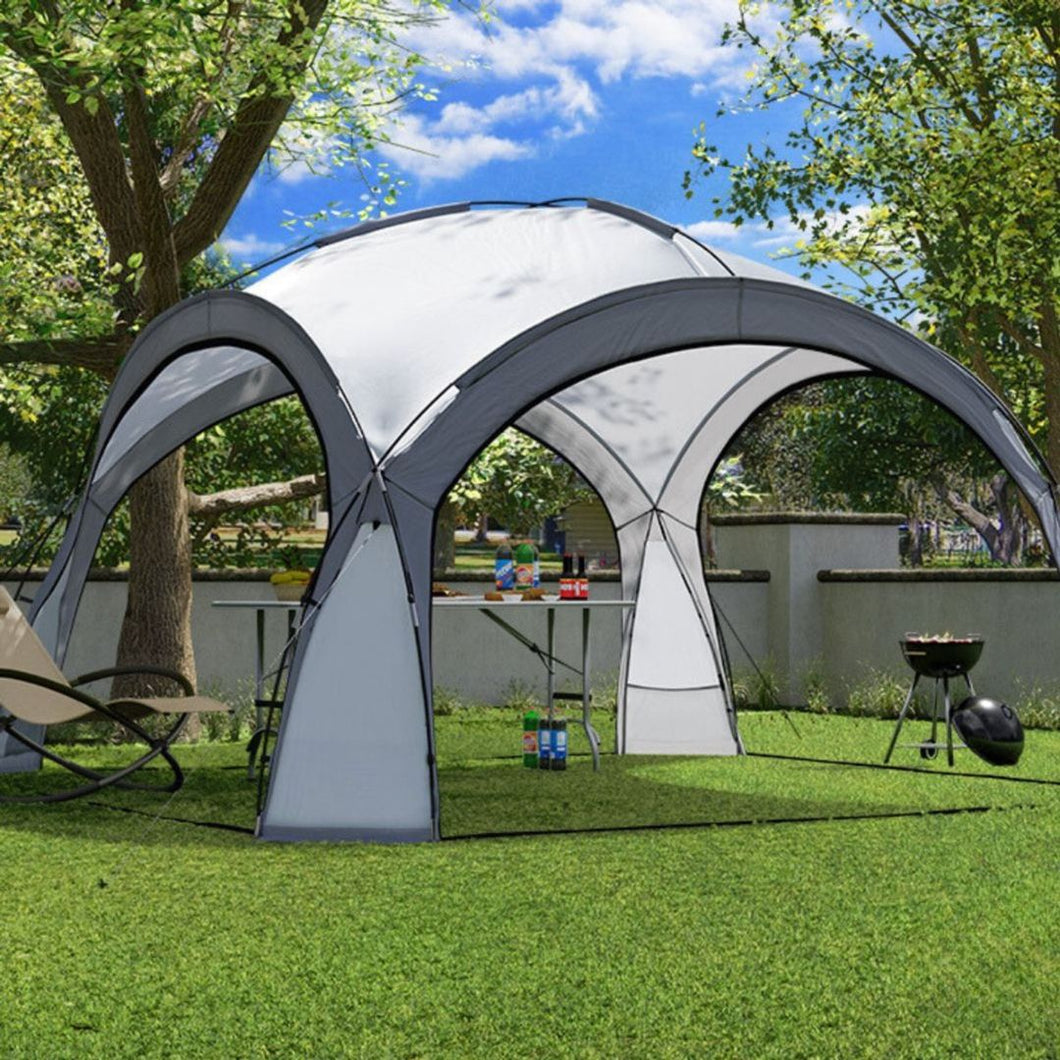 Yolo-deals - Partytent met LED verlichting - Solar - 360 of 460 cm - UV bestendig - Incl opbergtas - Antraciet