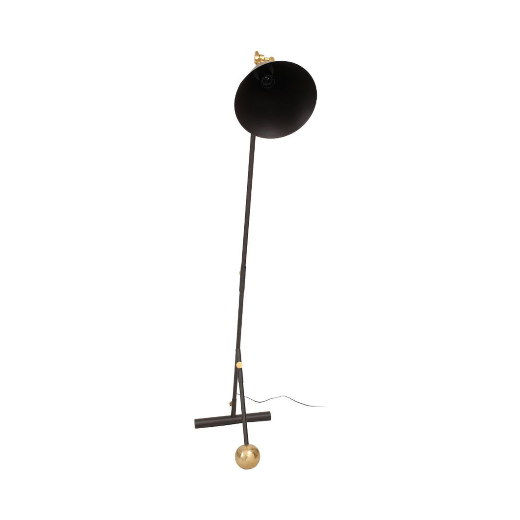 Yolo-deals - Vloerlamp - Celeste 200  - (LxBxH) 59 x 32 x 144 cm - Zwart/Goud of Zwart/Zilver