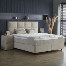 Afbeelding in Gallery-weergave laden, Yolo-deals - Boxspring met opbergruimte - Ocean - Beige - 140/160/180 x 200cm

