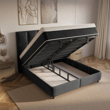 Afbeelding in Gallery-weergave laden, Yolo-deals - Boxspring met Opbergruimte - Neroli - Zwart - 140/160/180 x 200/210/220cm
