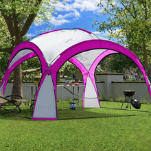 Afbeelding in Gallery-weergave laden, Yolo-deals - Partytent met LED verlichting - Solar - 360 of 460 cm - UV bestendig - Incl opbergtas - Antraciet
