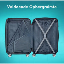 Afbeelding in Gallery-weergave laden, Yolo-deals - 3- Delige kofferset - met afneembare wielen - 360° draaibaar - geinteregreerd slot - Sienna - Diverse kleuren
