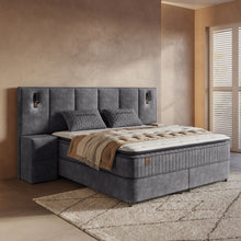 Afbeelding in Gallery-weergave laden, Yolo-deals - Boxspring met opbergruimte - Cresta XL - Antraciet - 160/180 x 200cm
