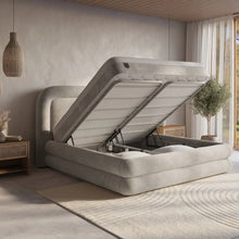Afbeelding in Gallery-weergave laden, Yolo-deals - Boxspring met opbergruimte - Halo - Beige - 160/180 x 200cm
